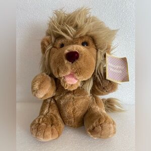 Reebok 1987 Weebok Willoughby Lion 11" Vintage Plush Toy with Story Book Tag